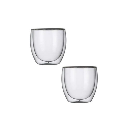 Jogo de copos em vidro Kenya Hot Cold 250ml 2 peças Jogo de copos em vidro Kenya Hot Cold 250ml 2 peças