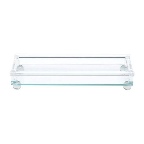Bandeja de vidro com pé Prestige 33x12x5,5cm Bandeja de vidro com pé Prestige 33x12x5,5cm