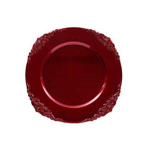 Sousplat Copa & Cia Galles Barroco 33cm Rouge