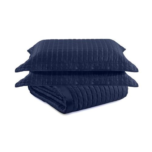 Colcha Acetinada Melbourne Rozac Queen 2,40mx2,60m Azul Colcha Acetinada Melbourne Rozac Queen 2,40mx2,60m Azul