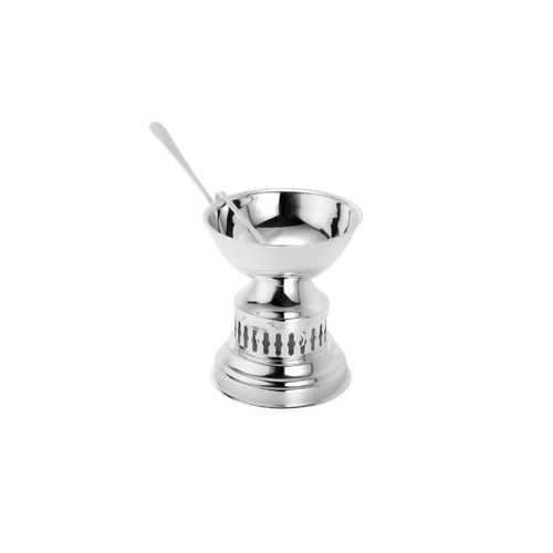 Rechaud em prata com molheira e concha Wolff 450ml