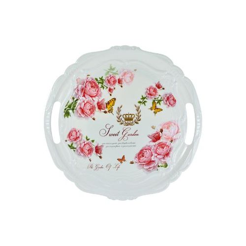 Bandeja redonda Wincy Pássaros 37cm Bandeja redonda Wincy Pássaros 37cm