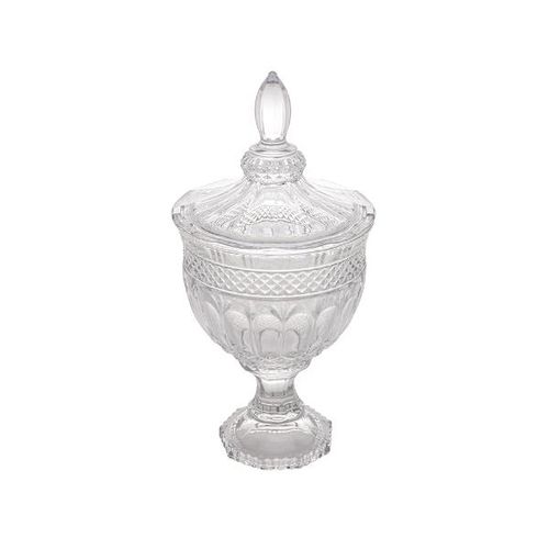 Potiche em cristal com pé Lyor Brandon 38,3cm Potiche em cristal com pé Lyor Brandon 38,3cm