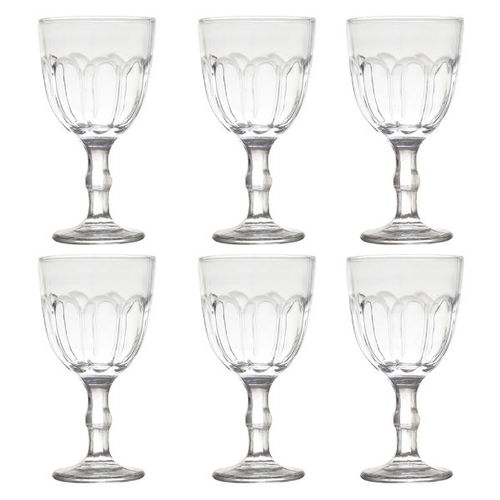 Jogo de taças para água em vidro Lyor Faces 6 peças 300ml incolor Jogo de taças para água em vidro Lyor Faces 6 peças 300ml incolor