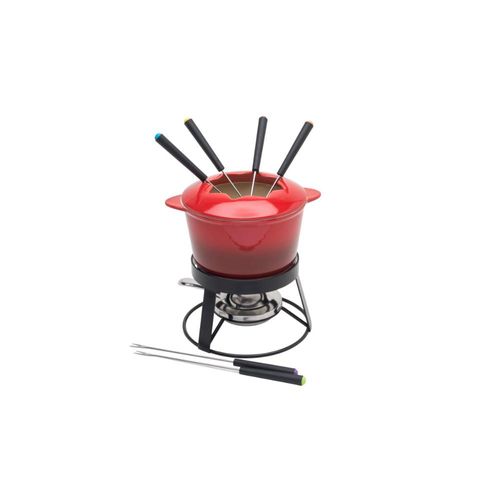 Jogo para fondue cerâmica Bon Gourmet 10 peças vermelho Jogo para fondue cerâmica Bon Gourmet 10 peças vermelho