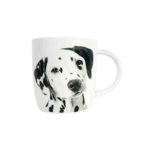 Caneca em porcelana I Love Dogs Dalmata A 320ml branca Caneca em porcelana I Love Dogs Dalmata A 320ml branca