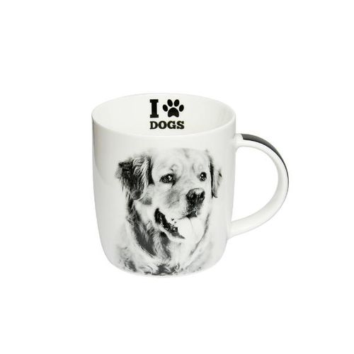 Caneca em porcelana I Love Dogs Golden A 320ml branca Caneca em porcelana I Love Dogs Golden A 320ml branca