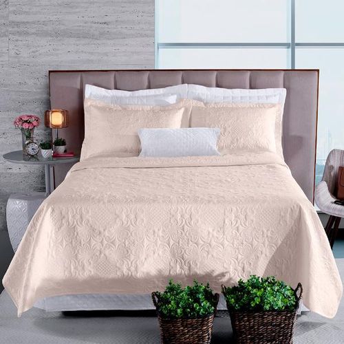 Colcha fashion in fiori Hedrons solteiro 160x240cm pérola Colcha fashion in fiori Hedrons solteiro 160x240cm pérola