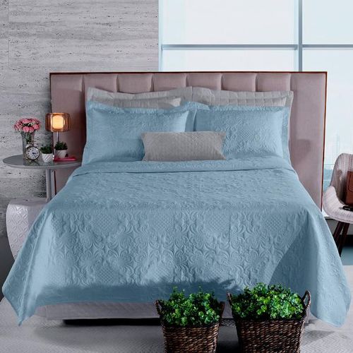 Colcha fashion in fiori Hedrons king 260x280cm hortência Colcha fashion in fiori Hedrons king 260x280cm hortência