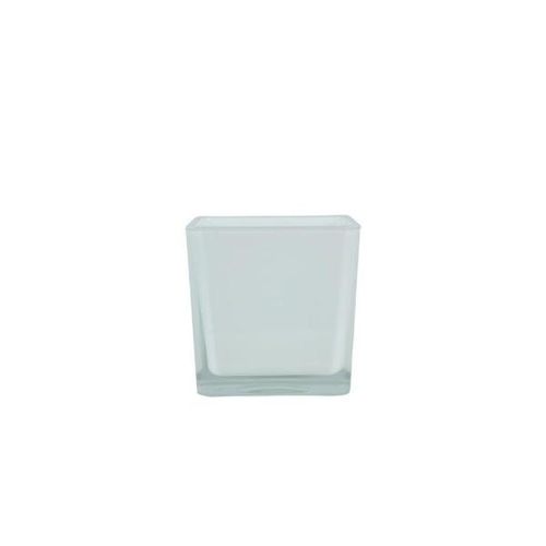 Vaso em vidro Ts Brasil Cubo 10x10cm