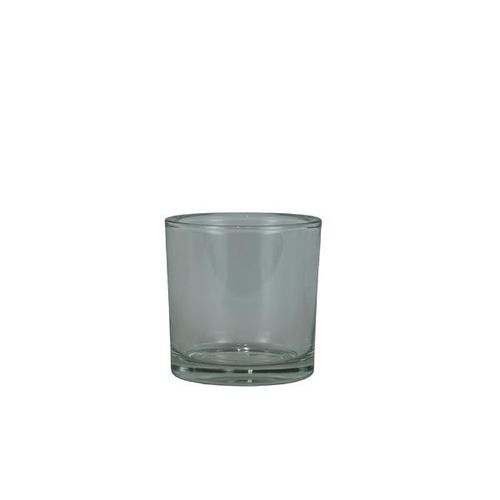 Vaso em vidro Ts Brasil Cilindro Claro 6x6cm
