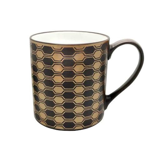 Caneca em porcelana Matt D 340ml marrom Caneca em porcelana Matt D 340ml marrom