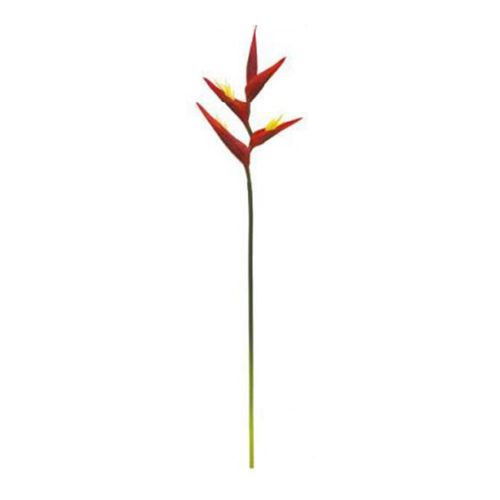 Haste heliconia em plástico Brilliance 90cm vermelha