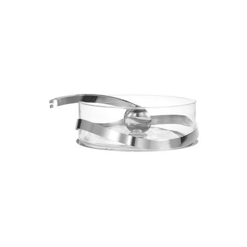 Saladeira revestida em prata com pegador Riva Duo 25cm
