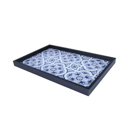 Bandeja de madeira Woodart Lisboa 45,5x30,5x3cm Bandeja de madeira Woodart Lisboa 45,5x30,5x3cm