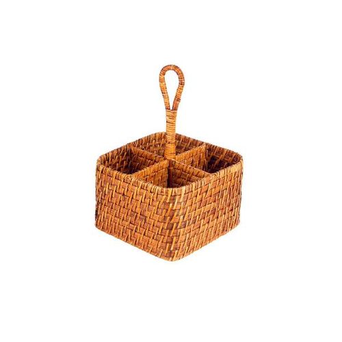 Porta-talheres em rattan Kenya 19x27cm