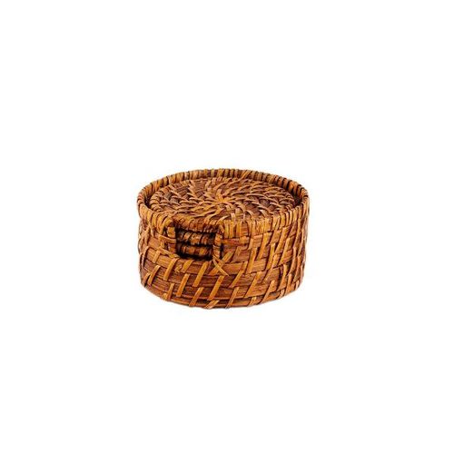 Porta-copos em rattan Kenya 6 peças
