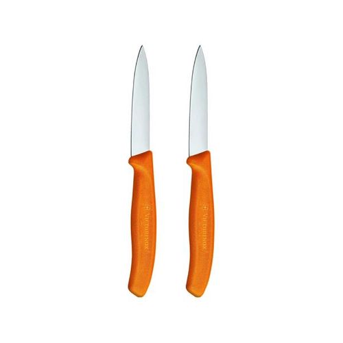Jogo de facas para descascar Victorinox Swiss Classic 2 peças 8cm laranja Jogo de facas para descascar Victorinox Swiss Classic 2 peças 8cm laranja