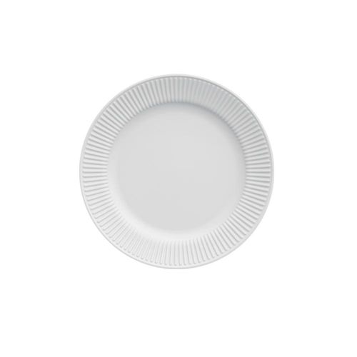 Prato sobremesa em porcelana Germer Lines 21cm branco Prato sobremesa em porcelana Germer Lines 21cm branco