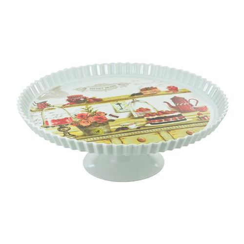Prato para bolo Wincy Lan Colletion 35x12cm Prato para bolo Wincy Lan Colletion 35x12cm