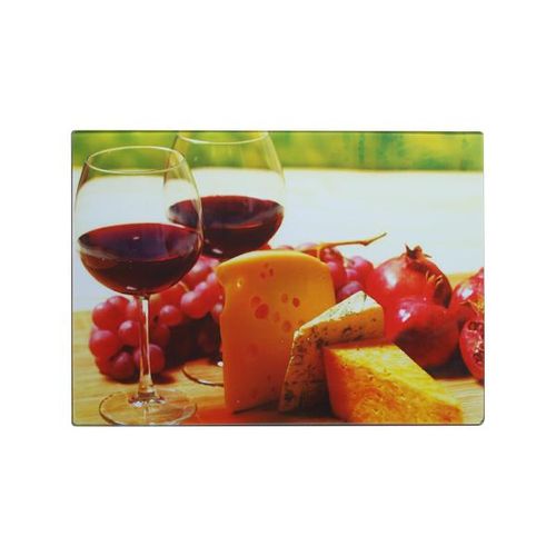 Tábua para corte em vidro Wincy Romã 35x35cm Tábua para corte em vidro Wincy Romã 35x35cm
