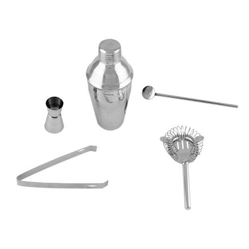 Porta-papel toalha em inox Uny Gift 15x26,6cm jogo de coqueteleira em inox Uny Gift 5 peças Porta-papel toalha em inox Uny Gift 15x26,6cm jogo de coqueteleira em inox Uny Gift 5 peças