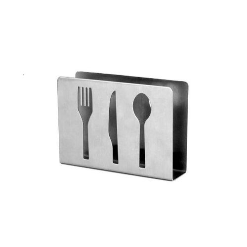 Porta-guardanapo em aço inox Uny Gift 12x8,5x3cm
