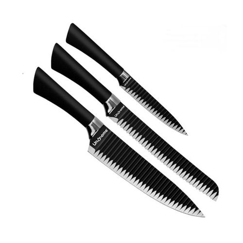 Jogo de facas Uny Gift 3 peças preto Jogo de facas Uny Gift 3 peças preto