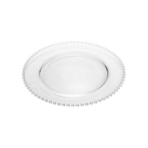 Sousplat em cristal Wolff Pearl 31,5x2cm Sousplat em cristal Wolff Pearl 31,5x2cm