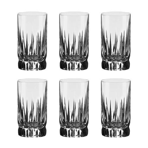 Jogo de copos long drink em cristal Strauss Clássicos 210.020 6 peças 400ml