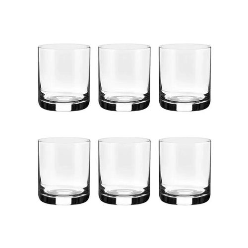 Jogo de copos on the rocks em cristal Strauss Clássicos 105 6 peças 430ml