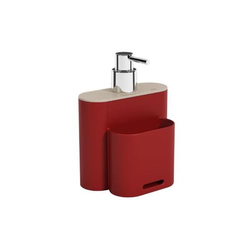 Dispenser em polipropileno Coza Flat 500ml vermelho