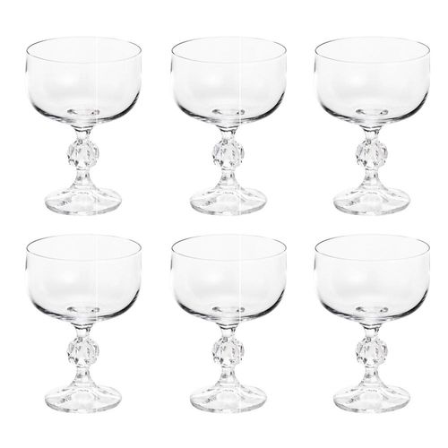 Jogo de taças em cristal para sobremesa Bohemia Klaudie 200ml 6 peças Jogo de taças em cristal para sobremesa Bohemia Klaudie 200ml 6 peças