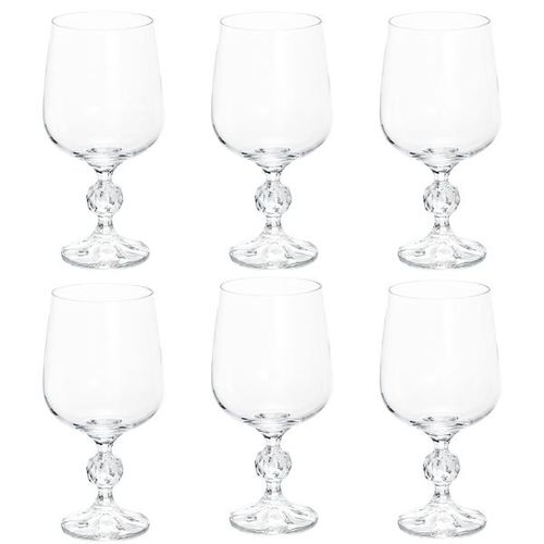 Jogo de taças em cristal para água Bohemia Klaudie 340ml 6 peças