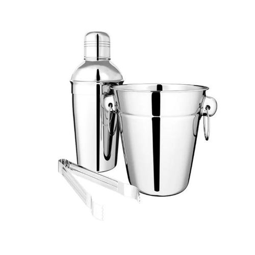 Jogo de bar em inox Brinox 3 peças Jogo de bar em inox Brinox 3 peças