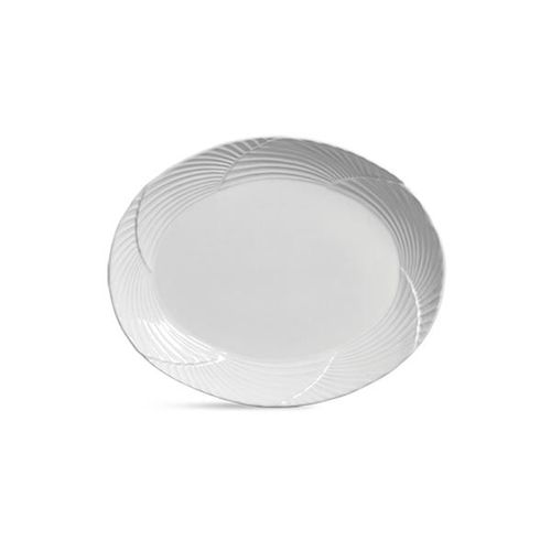 Travessa funda em cerâmica Scalla Cristal 47x38cm branco