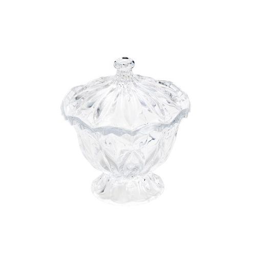 Bomboniere em cristal com pé Wolff 16,5x18cm Bomboniere em cristal com pé Wolff 16,5x18cm