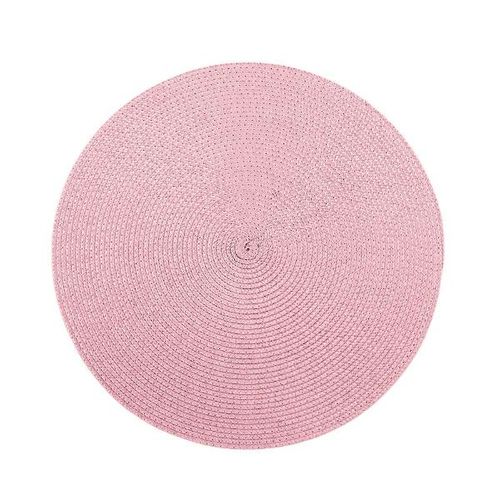 Lugar americano redondo Home Design Today 38cm rosa