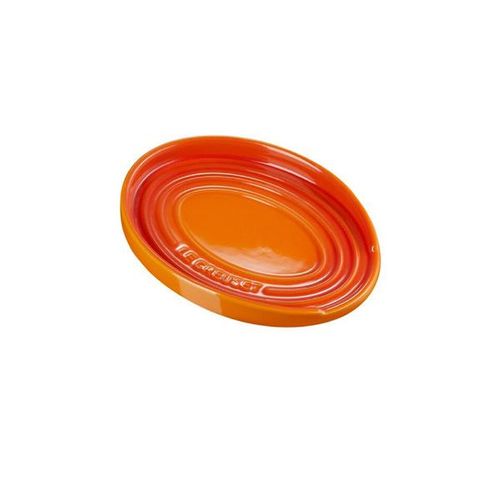 Descanso para colher oval em cerâmica Le Creuset 16cm laranja Descanso para colher oval em cerâmica Le Creuset 16cm laranja