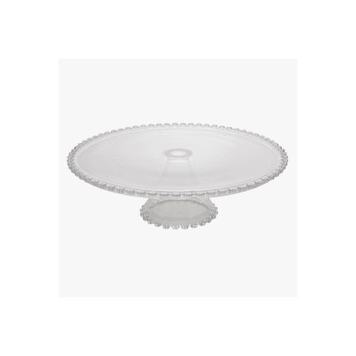 Prato para bolo em cristal com pé Wolff Daisy 31,3x10cm Prato para bolo em cristal com pé Wolff Daisy 31,3x10cm