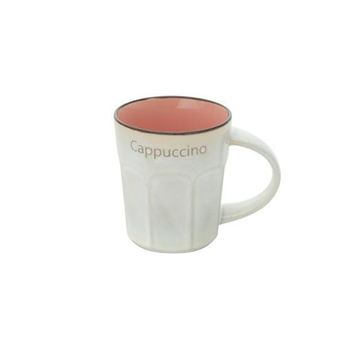 Caneca em porcelana Bon Gourmet Allure 270ml rosa