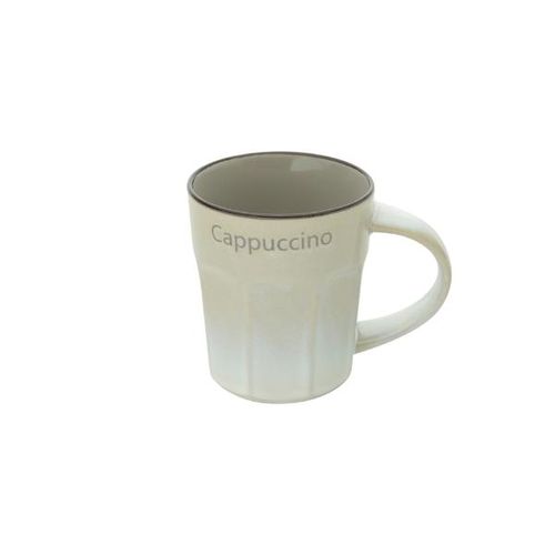 Caneca em porcelana Bon Gourmet Allure 270ml cinza