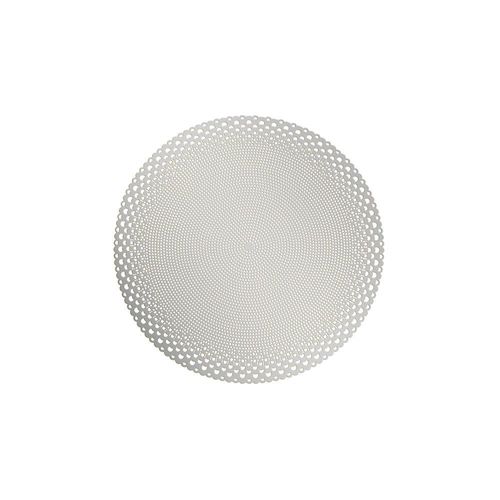 Lugar americano redondo em plástico Lyor Sussex 38cm prateado Lugar americano redondo em plástico Lyor Sussex 38cm prateado