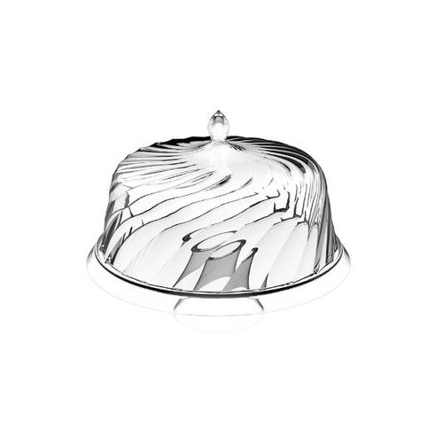 Prato para bolo em acrílico com pé Crippa 25cm Prato para bolo em acrílico com pé Crippa 25cm