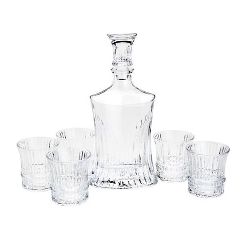 Jogo de garrafa e copos para Whisky em cristal Wolff 7 peças Jogo de garrafa e copos para Whisky em cristal Wolff 7 peças