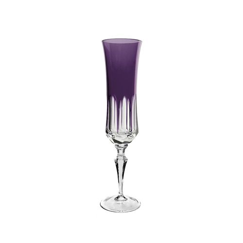 Taça champanhe em cristal Strauss Overlay 119.055 210ml ametista