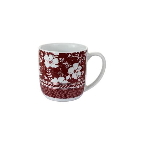 Caneca em porcelana Germer Hibisco 360ml branca Caneca em porcelana Germer Hibisco 360ml branca