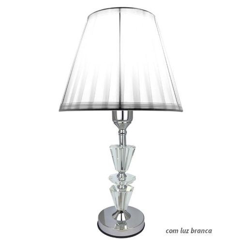Abajur touch Uni Cristal 53x30cm 863 Abajur touch Uni Cristal 53x30cm 863