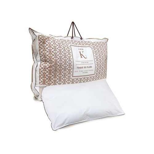 Travesseiro Kacyumara toque de plumas 50cmx70cm branco Travesseiro Kacyumara toque de plumas 50cmx70cm branco