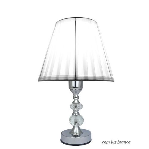 Abajur de cabeceira touch Uni Cristal 35x22cm 381 Abajur de cabeceira touch Uni Cristal 35x22cm 381